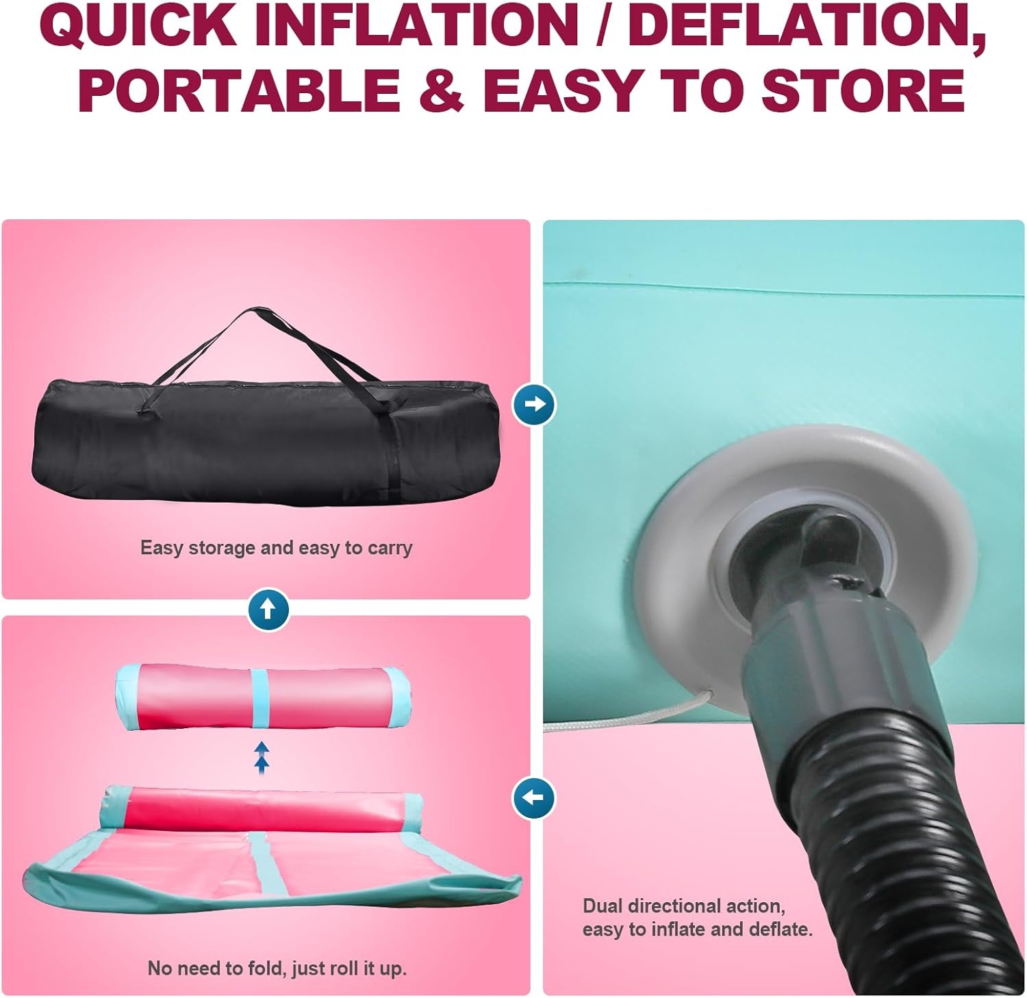 FBSPORT Airtrack Gymnastiekmat 10/20cm | 35% Korting