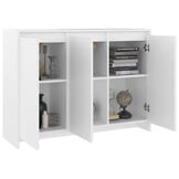 vidaXL Dressoir (102x33x75cm) Wit - 59% Korting!