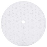 vidaXL Kerstboomrok luxe 122 cm kunstvacht wit