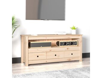 vidaXL Tv-meubel 114x35x52 cm massief grenenhout