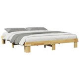 Retourtje: Massief Houten Bedframe Eiken 180x200 - 35% Korting!