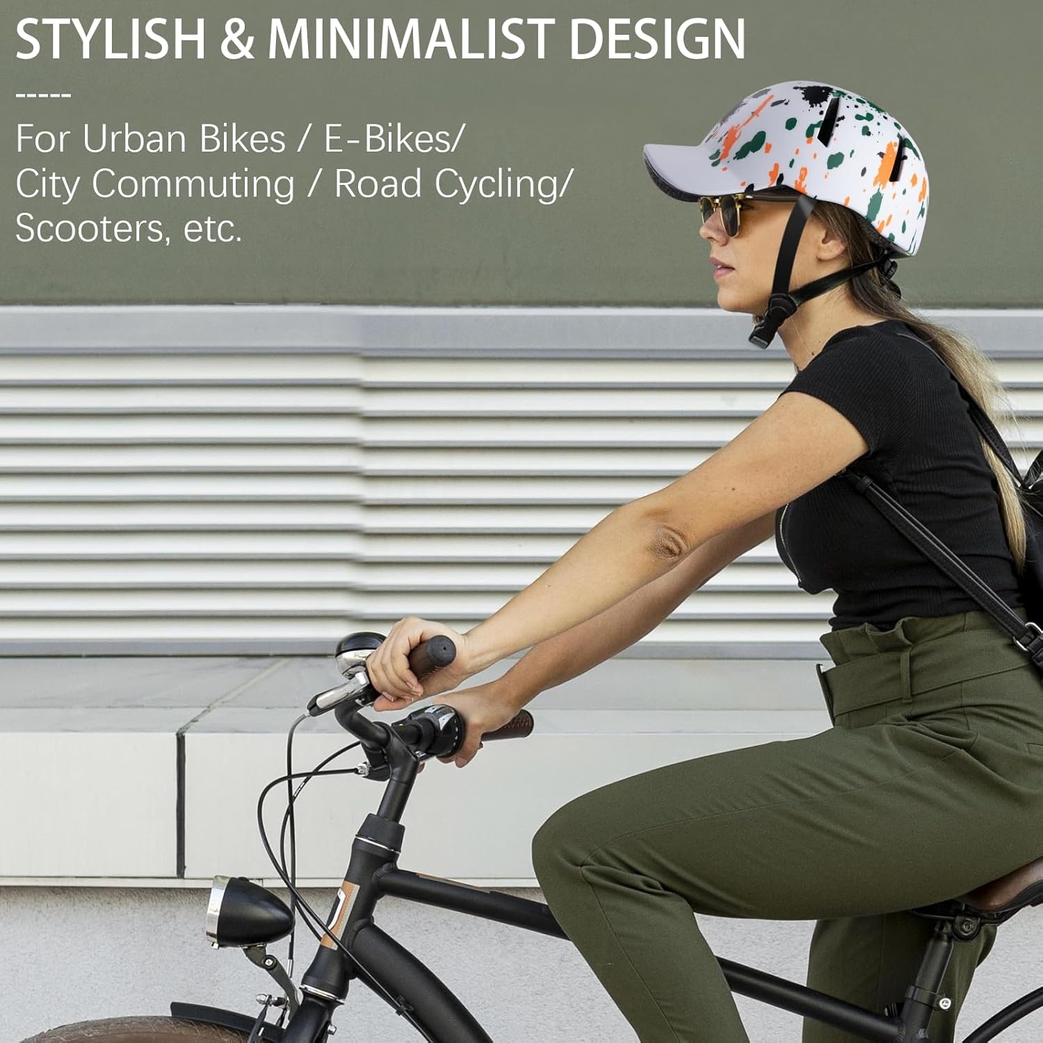 Retro Fietshelm voor Dames en Heren, 56-61 cm