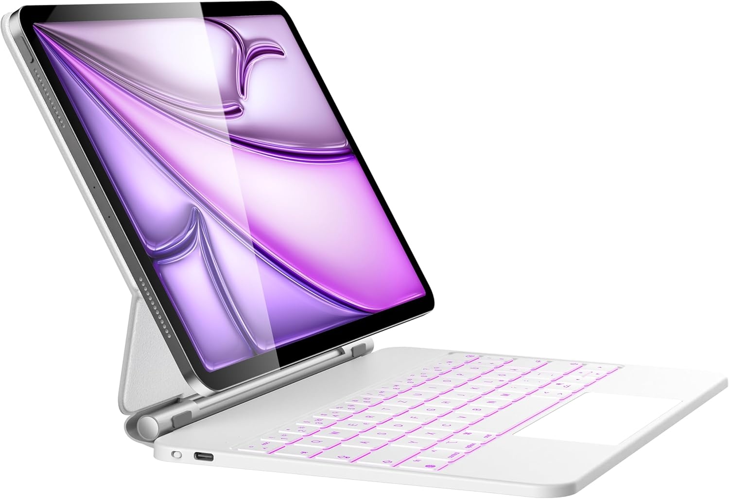 HOU Toetsenbordhoes met Trackpad voor iPad Air/Pro 13" (Wit) - 30% Korting