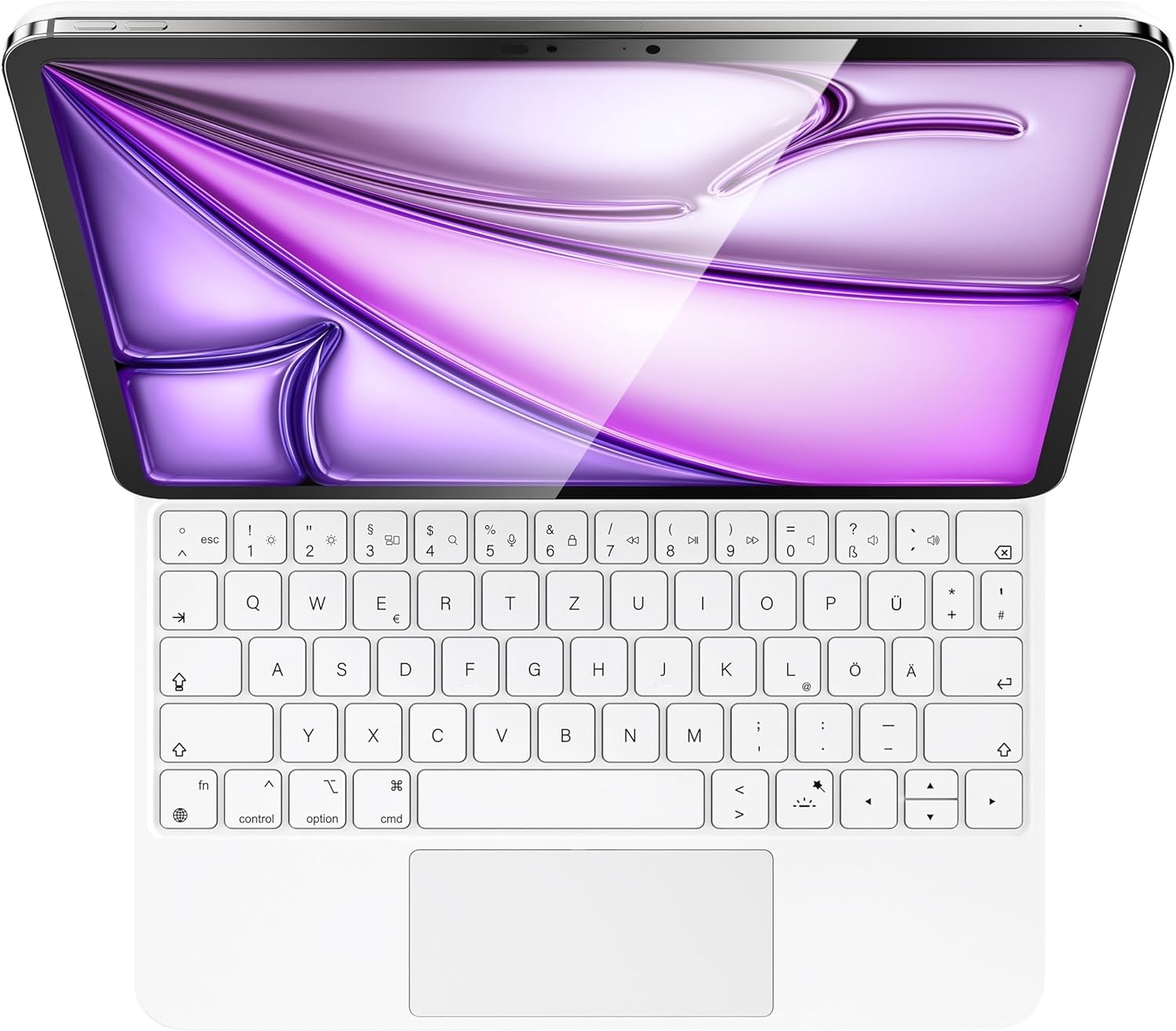 HOU Toetsenbordhoes met Trackpad voor iPad Air/Pro 13" (Wit) - 30% Korting