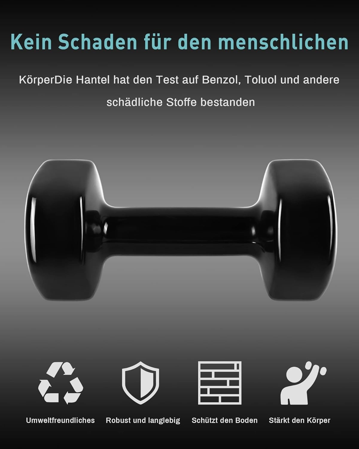 MENCIRO Halters set van 2 voor mannen en vrouwen, 1 kg - 5 kg korte halters gewichten voor thuis, sportschool en krachttraining