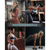 MENCIRO Halters set van 2 voor mannen en vrouwen, 1 kg - 5 kg korte halters gewichten voor thuis, sportschool en krachttraining