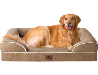 EHEYCIGA Orthopedisch Hondenkussen XL, Traagschuim Mand, Wasbare Hondensofa, Waterdicht, Antislip, Met Hoge Rand