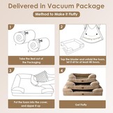 EHEYCIGA Orthopedisch Hondenkussen XL, Traagschuim Mand, Wasbare Hondensofa, Waterdicht, Antislip, Met Hoge Rand