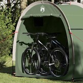 vidaXL Fietstent met dak met opslag Groen 210 x 90 x 174 cm