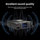 Retevis RT95 Mini Dubbele Band Mobiele Radio 25W 200 Kanalen Amateur Radio DTMF 5Tone Walkie Talkie Car Transceiver met Programmeerkabel (Zwart)