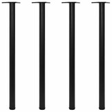 4x In hoogte Verstelbare Tafelpoten Zwart 1100mm - 34% Korting!