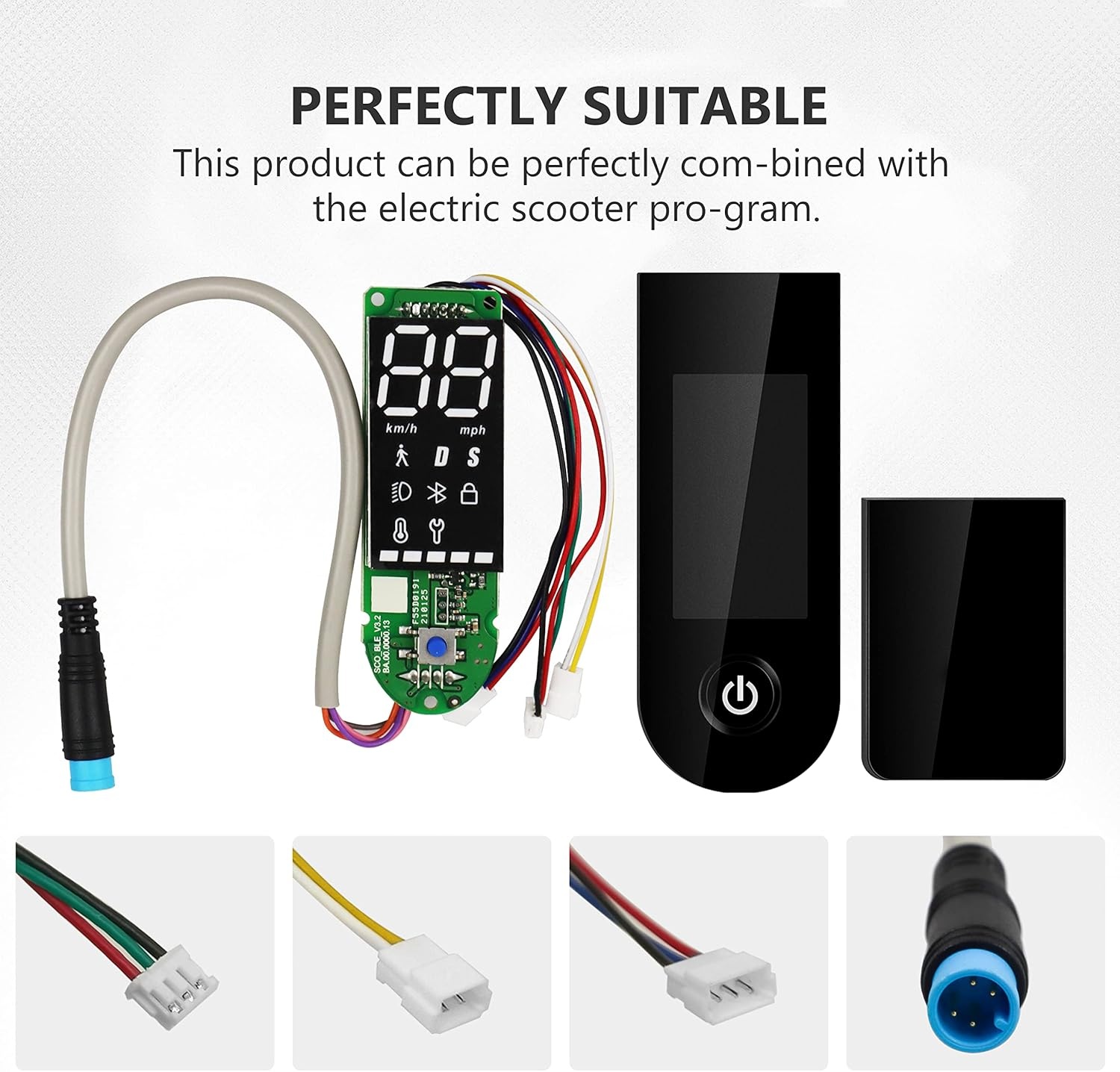 Scooter Dashboard met Bluetooth V2.0 voor Xiaomi 1S M365 Pro 2 Elektrische Scooter - Universele Versie