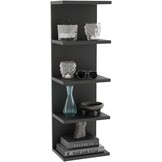 Boekenkast Wandplank, Aan Muur Gemonteerde Plank, Legplanken, Zwevende Planken, Boekenkast, Opbergplanken voor Slaapkamer, Woonkamer, Badkamer, Keuken, Bureau, 7 planken, Wit