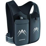 REVALI Hardloopvest voor dames en heren, Europees patent, reflecterend drinkvest met telefoonhouder, verstelbaar en ademend, looprugzak voor hardlopen, fietsen, joggen, marathon