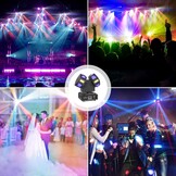 Moving Head 120W LED Podium Licht, RGBW Beam Strobe Disco Party Light met DMX512, DJ Bar Club Kerstverlichting voor feesten en evenementen