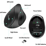 LogiLink Ergonomische draadloze toetsenbord-muisset met gedeeld toetsenbord (met 13 multimedia-toetsen)
