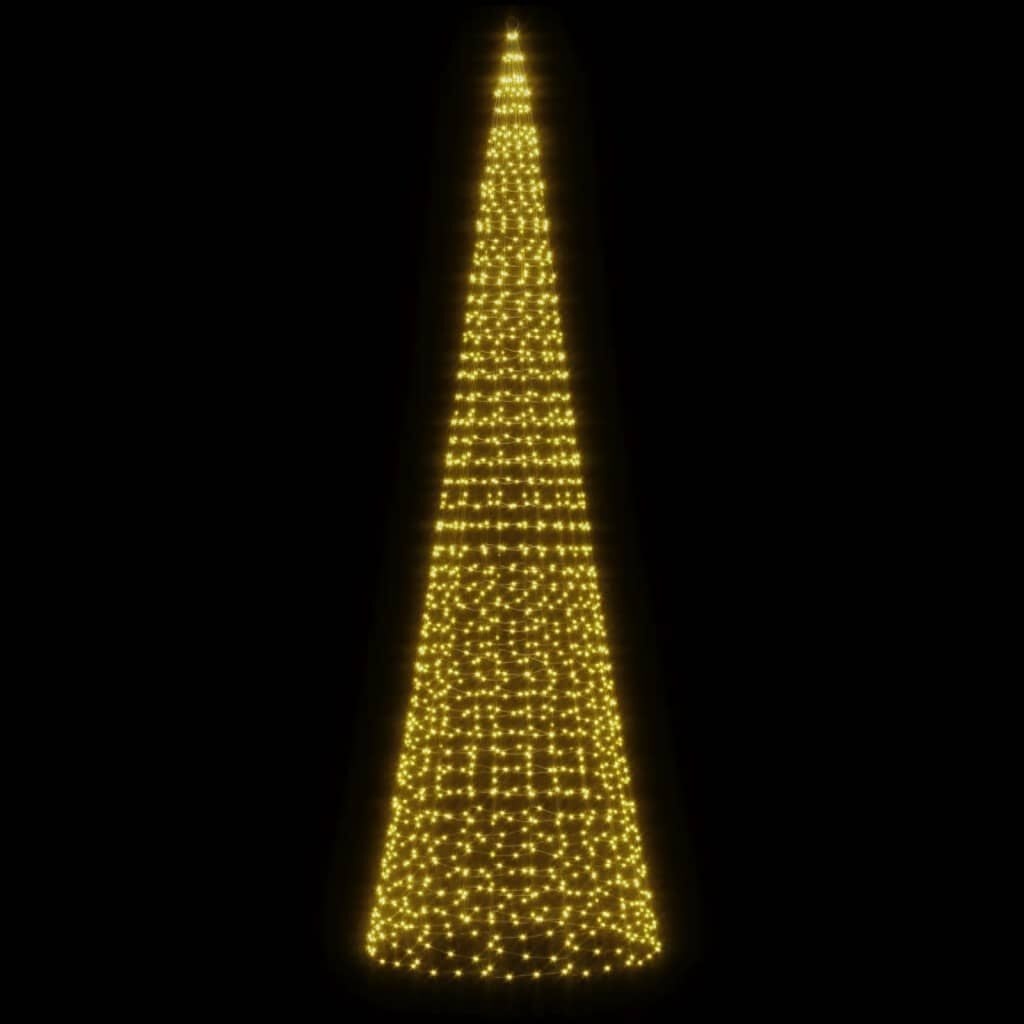 vidaXL LED Kerstboom Mastverlichting 1534 Warm Wit - 57% Korting