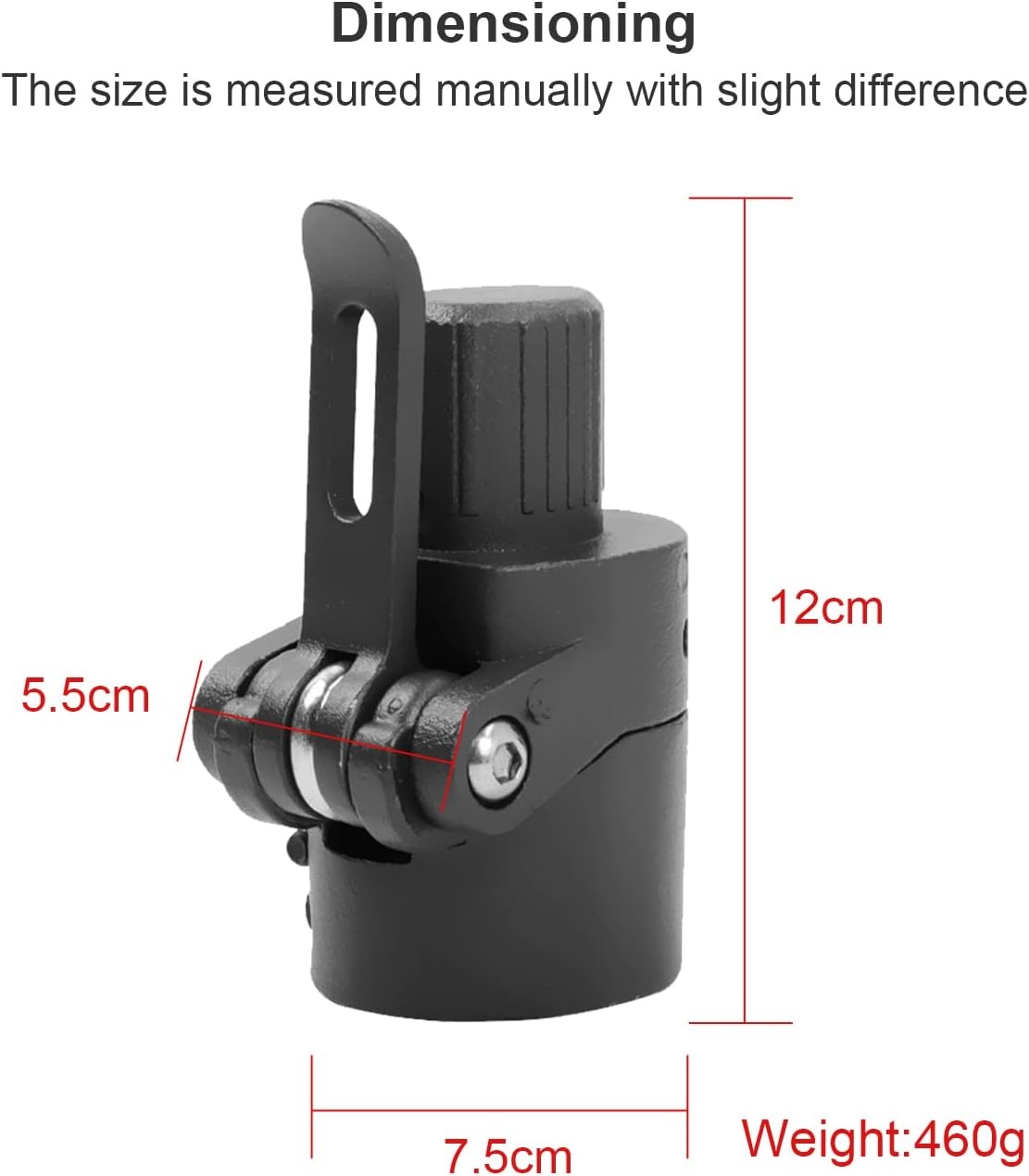 Vouwstandaard voor scooter, aluminiumlegering, vergrendelingsschroef, haak, metalen verbindingsstuk, klapstangbasis, compatibel met Xiaomi 1S E M365 Pro Pro2