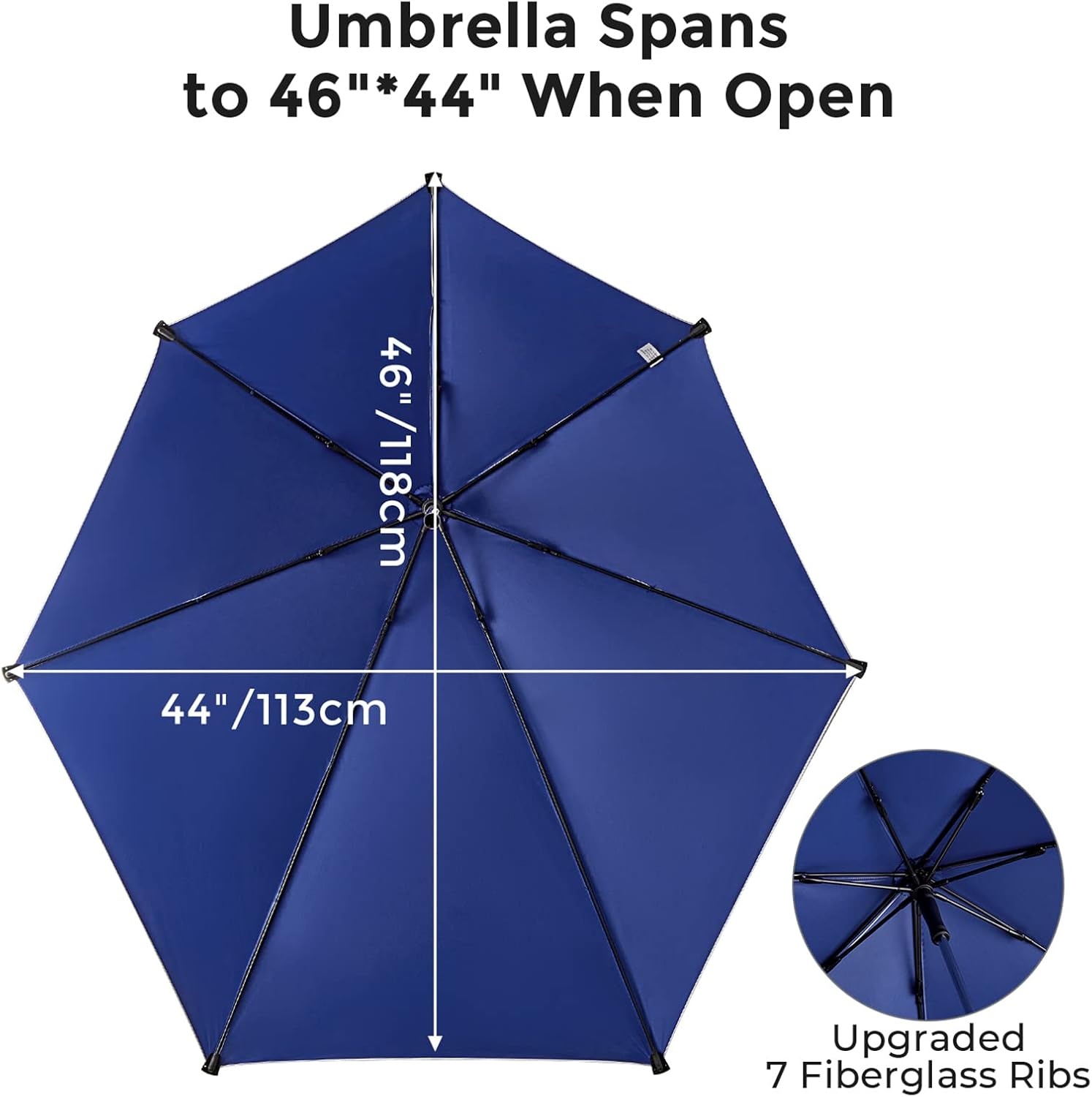 G4Free Parasol Blauw/Grijs - 48% Korting!