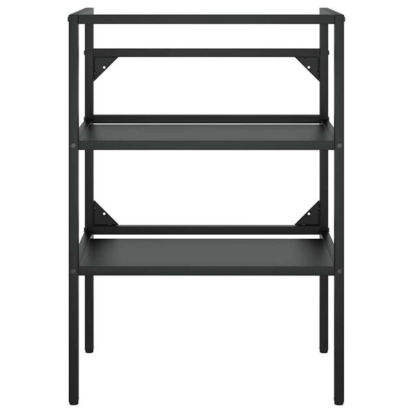 vidaXL Wastafelframe 59x38x83 cm ijzer zwart