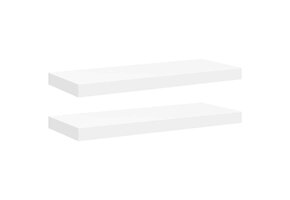 vidaXL Wandschappen Zwevend 2 st 60cm Wit | 60% Korting