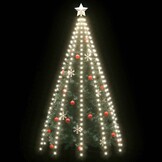 vidaXL Kerstboomverlichting met 300 LED's koudwit net 300 cm
