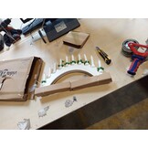 vidaXL Kerst Kaarsenboog met 10 LED Kaarsen Wit 47 x 5 x 29 cm