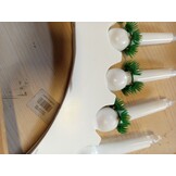 vidaXL Kerst Kaarsenboog met 10 LED Kaarsen Wit 47 x 5 x 29 cm