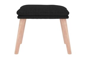 VidaXL Voetenbank Zwart Stof - 45x29,5x35cm | 58% Korting!