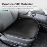 Stoelhoezen voor Tesla Model 3 2024 (Voor en Achter) - Zwart, Zijde, Antislip, Ademend