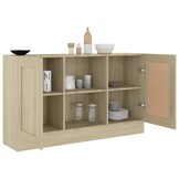 VidaXL Dressoir Sonoma Eiken 120x30,5x70 cm - 75% Korting!