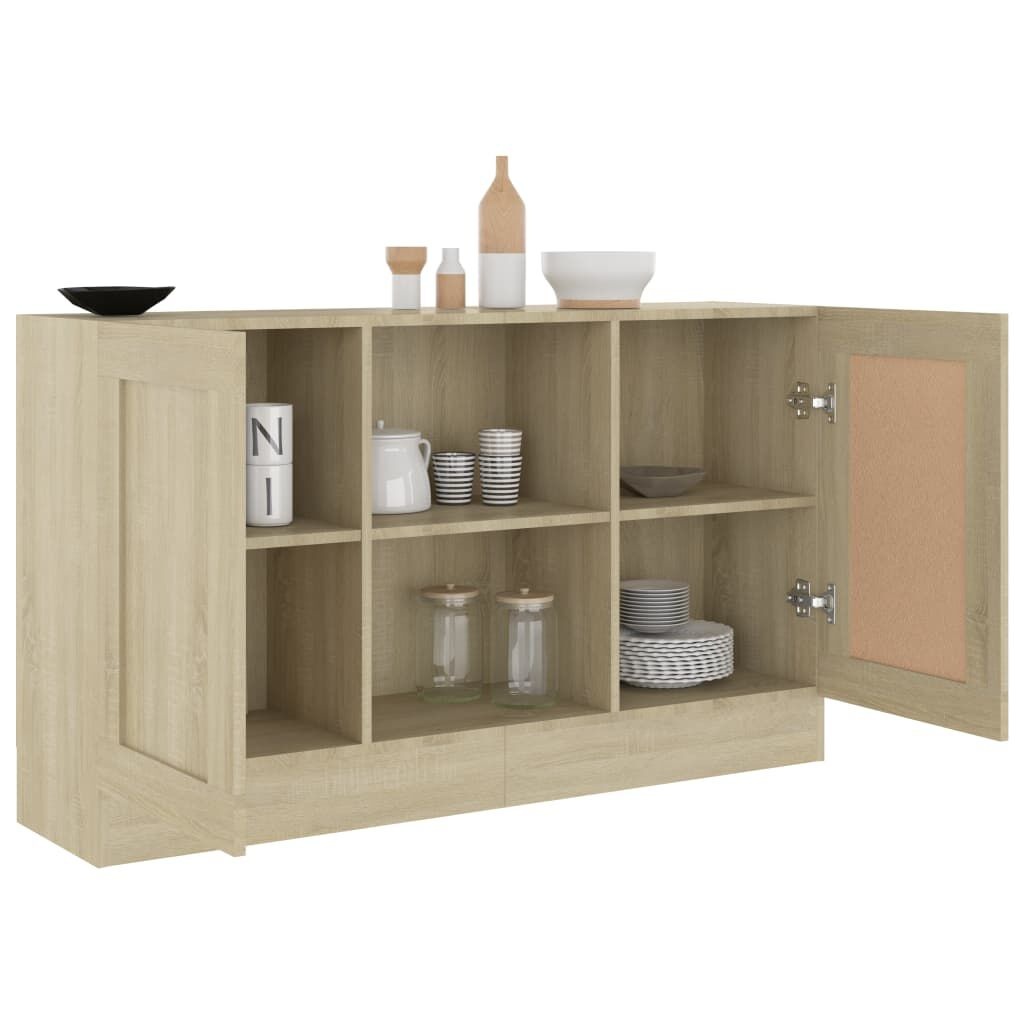 VidaXL Dressoir Sonoma Eiken 120x30,5x70 cm - 75% Korting!