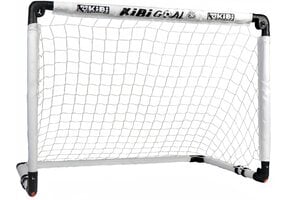 Zwarte opvouwbare voetbalgoal voor kinderen, 115 cm