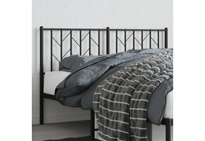 vidaXL Hoofdbord Metaal Zwart 140cm - 70% Korting