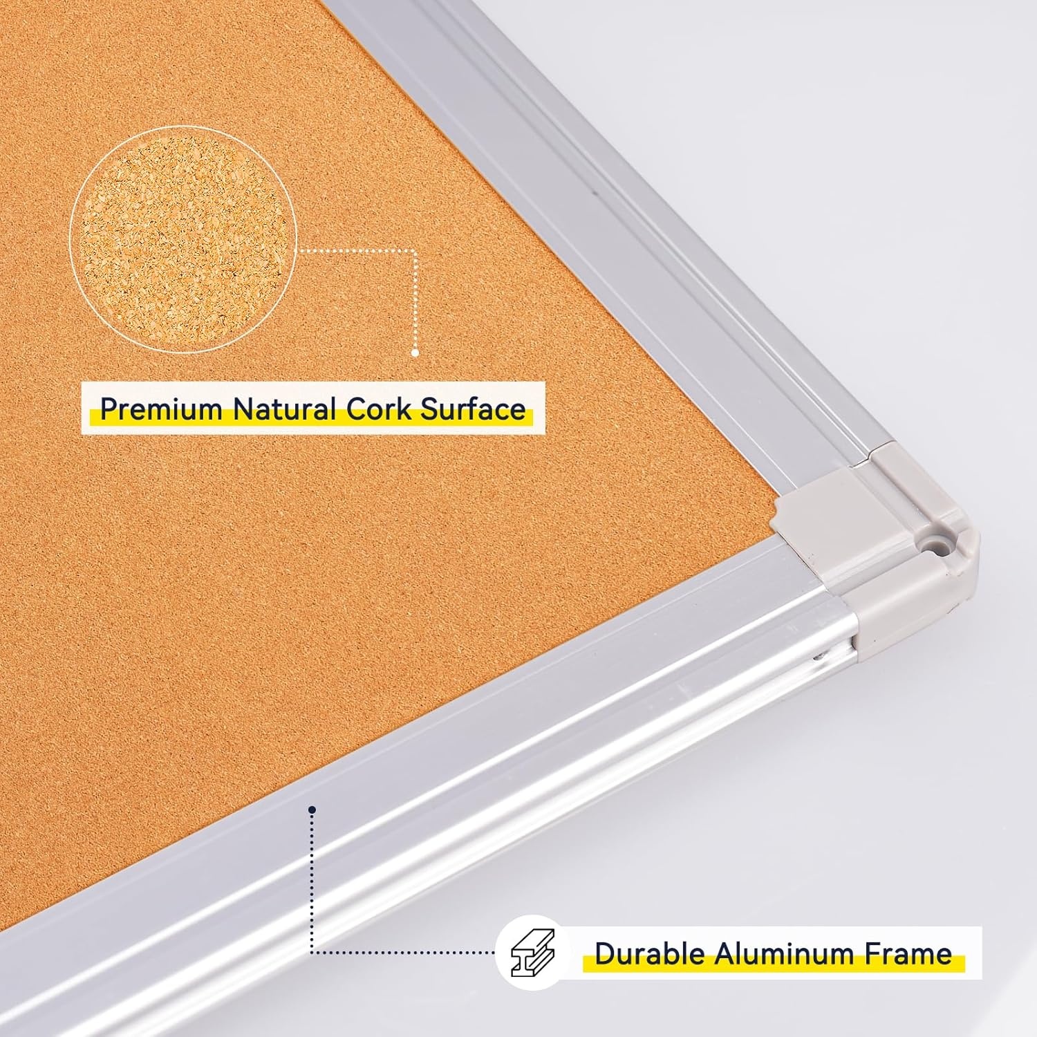 Groot Kurkbord 150x90cm met Korting: Perfect voor Kantoor & Thuis (54% Korting)