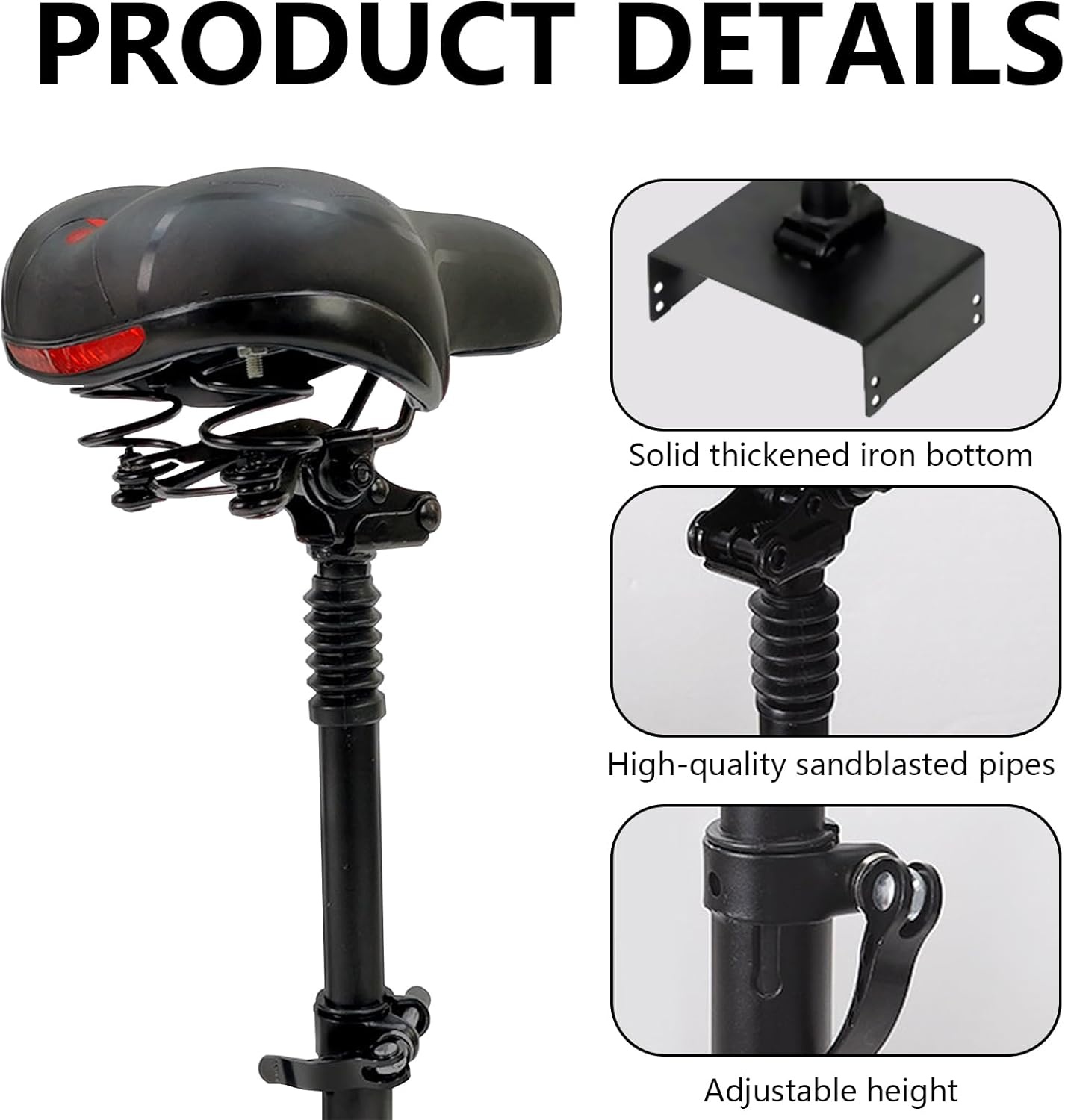 Elektrische Scooterstoel - Verstelbaar & Schokabsorberend - 29% Korting!