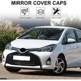 Witte Spiegelkappen Toyota Yaris (2012-2019) - 33% Korting