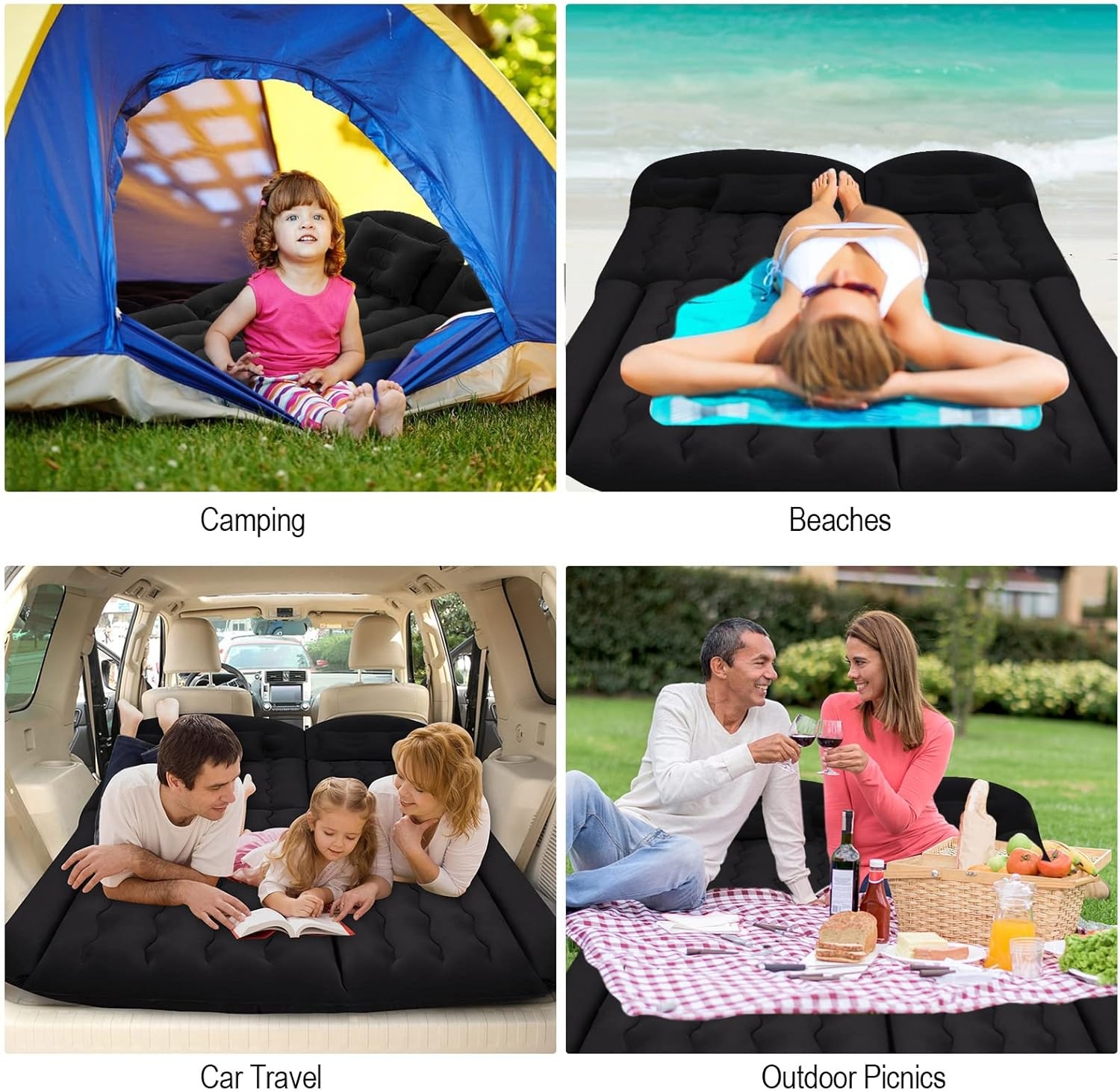 Luchtmatras Achterbank Auto & SUV (Zwart) - 34% Korting!