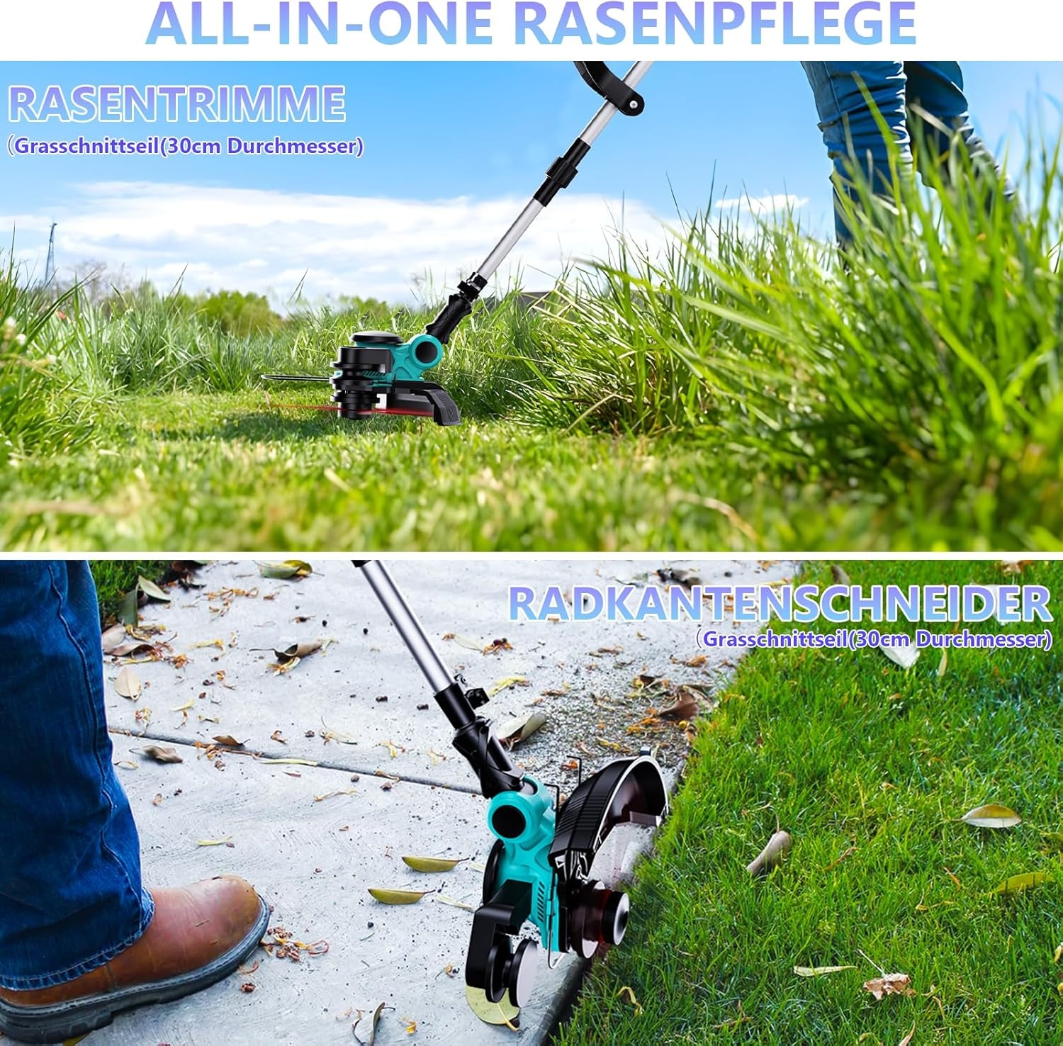 Accu Grastrimmer met 3-in-1 functie - 34% Korting!