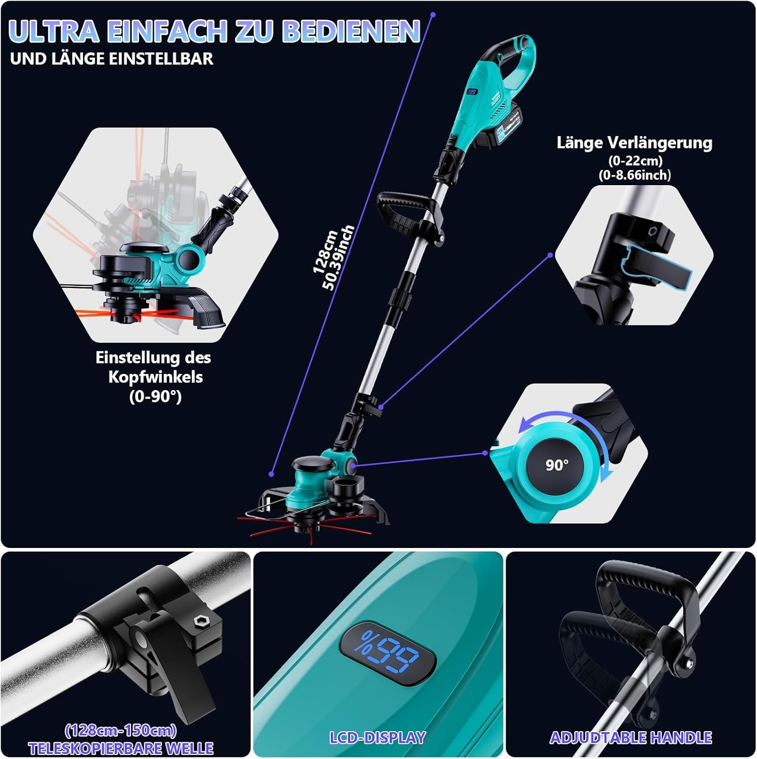 Accu Grastrimmer met 3-in-1 functie - 34% Korting!