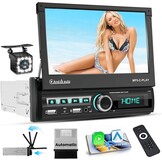 Hikity Autoradio 7" Flip-out met CarPlay/Android Auto - 34% Korting!