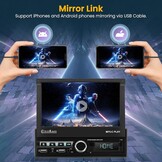 Hikity Autoradio 7" Flip-out met CarPlay/Android Auto - 34% Korting!