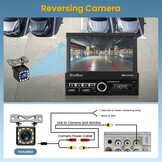 Hikity Autoradio 7" Flip-out met CarPlay/Android Auto - 34% Korting!