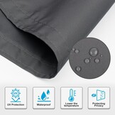 Sunnylaxx Balkonscherm Antraciet 90x400cm - 33% Korting!