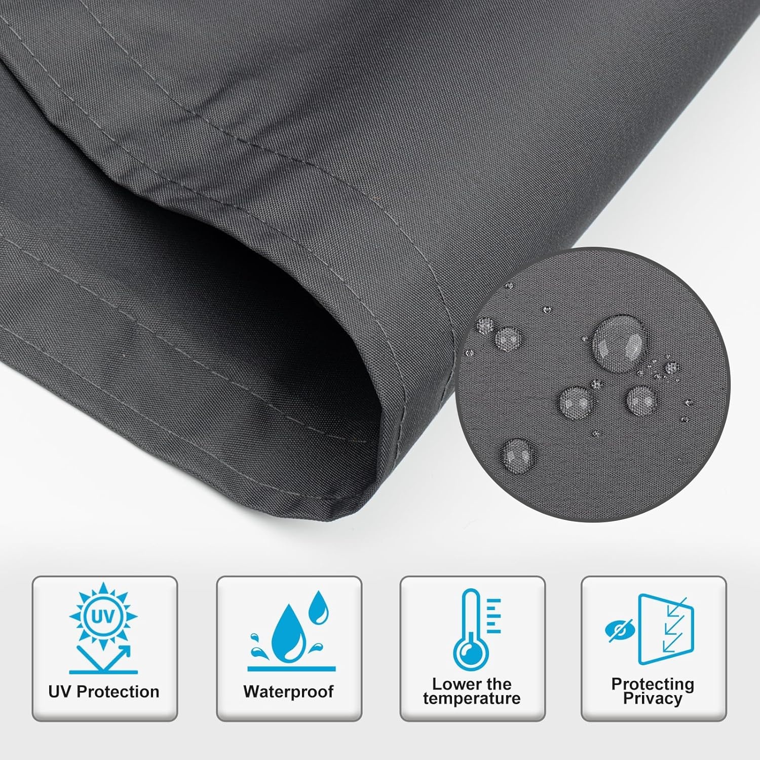 Sunnylaxx Balkonscherm Antraciet 90x400cm - 33% Korting!