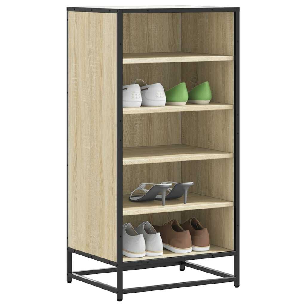 vidaXL Schoenenrek 48x38x97,5 cm - Sonoma Eiken - 53% Korting