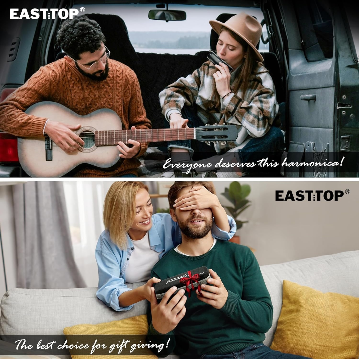 Chromatische Mondharmonica EAST TOP 12 Gaten - 34% Korting