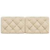 vidaXL Hoofdbordkussen 140cm Crème - 57% Korting!