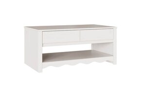 vidaXL Salontafel Met Lade Wit Grenenhout - 56% Korting!