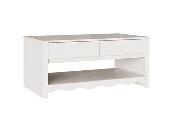 vidaXL Salontafel Met Lade Wit Grenenhout - 56% Korting!